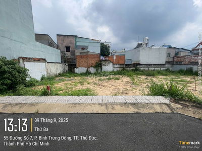 Đất nền 5x12, Đường số 7, Bình Trưng Đông, Quận 2