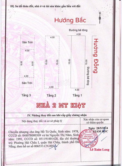 Bán Nhà 2 Mặt kiệt Nguyễn Công Hoan