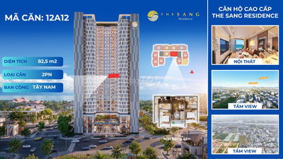 Cần ra hàng gấp căn 2PN 82.5m² tầng cao - View biển Mỹ Khê trực diện