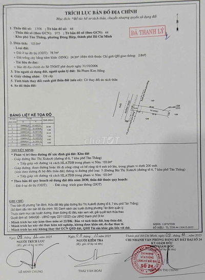 bán lô đất đường nhựa thông bên khu dân cư bicosi dĩ an