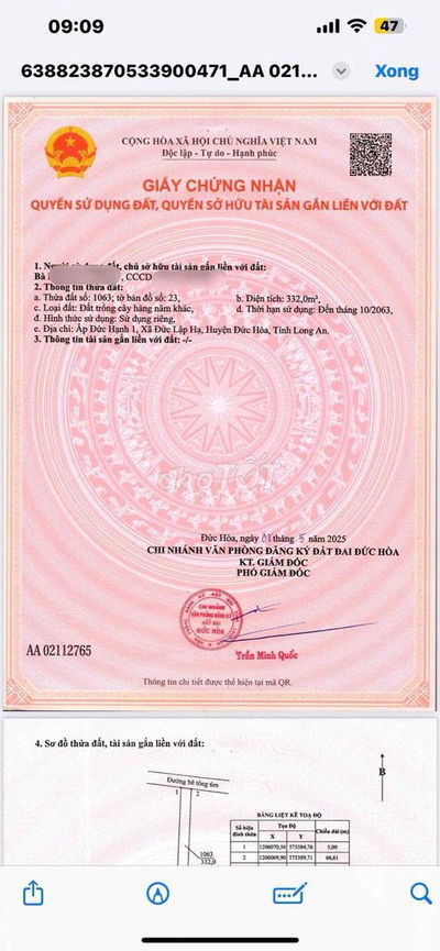 Cuối năm cần bán lô đất giá mềm cho đầu tư