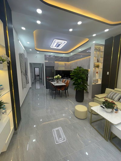 Nhà Trệt xây mới vào ở liền 3 phòng ngủ phun nội thất ,sổ sang tên.