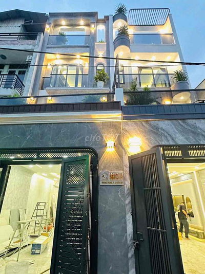 NHÀ 4M x 16M ĐÚC 3 LẦU FULL NỘI THẤT XỊN SÒ HẺM 6M THÔNG