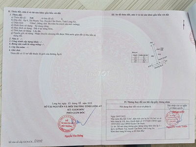 CHÍNH CHỦ bán nhà vườn 1000m2 đất thổ cư Phước Tuy, Cần Đước, Long An