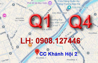 ███ BÁN CĂN HỘ 100 m2 KHÁNH HỘI 2 360 BẾN VÂN ĐỒN Q4 ████████