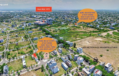 HẠ GIÁ BÁN 2 LÔ ĐẤT CÁCH ĐẠI HỌC FPT CHỈ VÀI BƯỚC CHÂN GIÁ TỪ 5,48 TỶ