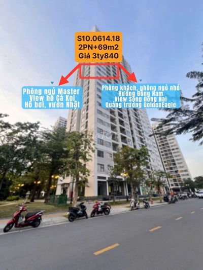 Bán căn S06.06. X6.01 2PN + tại Vinhomes Grand Park giảm 1,75 tỷ, 69m2