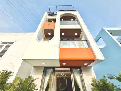 52M2 - 4 Tầng Sân Thượng 3PN - Xe Hơi Thông - Tặng Full Nội Thất Mới