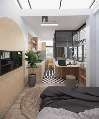CĂN HỘ STUDIO TONE GỖ HÀN - gần LOTTE MART, PHƯỜNG TÂN QUY QUẬN 7