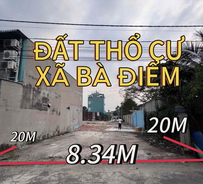 ✅LÔ ĐẤT ĐƯỜNG NHỰA 7M XÃ BÀ ĐIỂM | GIÁ 5,9 TỶ (TL)