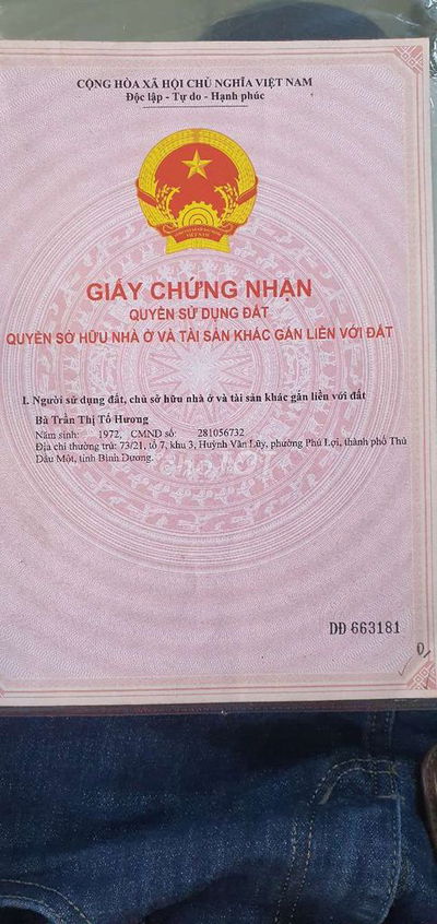 BÁN NHÀ ĐƯỜNG NGUYỄN VĂN THÀNH, ĐỊNH HÒA, THỦ DẦU MỘT, BD GIÁ 3.850T