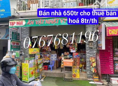 🍀Bán gấp nhà NGAY CHỢ BÌNH CHÁNH đang cho thuê 8tr/th-120m2-650tr