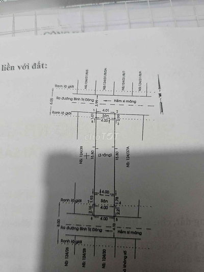BÁN NHÀ 2 MT HXH , BÌNH TÂN , BÌNH TRỊ ĐÔNG, 4x20 , GIÁ 6,3 TỶ