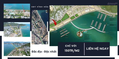 BÁN LÔ GÓC 3 MẶT TIỀN - ĐẸP NHẤT KHU BIỆT THỰ BẾN DU THUYỀN - NGUYỄN CƠ THẠCH, KĐT VĨNH HOÀ