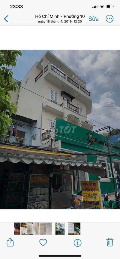 Chính chủ cho thuê  2 M.Tiền Bình Thới Phường 10 Quận 11. 104m2 3 Lầu
