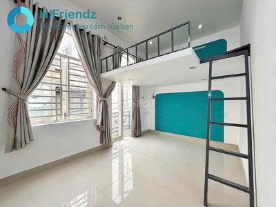 Trống lại Duplex gác cao không đụng đầu-bancol cửa sổ lớn-tách bếp