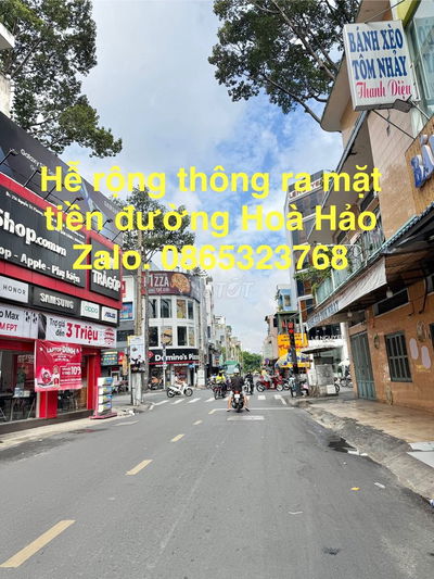 VỊ TRÍ LÔ GÓC GẦN MẶT TIỀN ĐƯỜNG HOÀ HẢO, Q.10