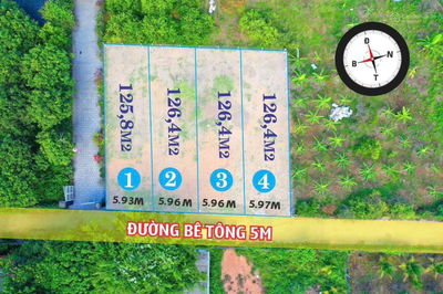 Bốn lô full thổ cư tại Suối Tiên, Diên Khánh giá chỉ 666 triệu