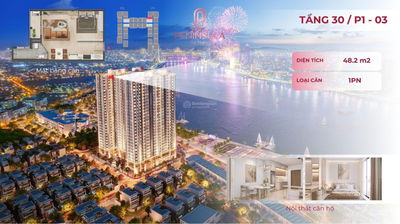 Duy nhất căn 1PN Penthouse tầng 30 Peninsula Đà Nẵng - View triệu đô giá tốt nhất khu vực Sông Hàn