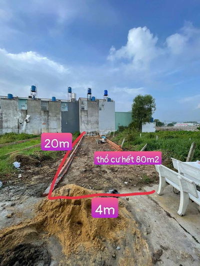 Đất Hóc Môn 295triệu 80m2 thổ cư 4x20 gần chợ Xuân Thới Sơn