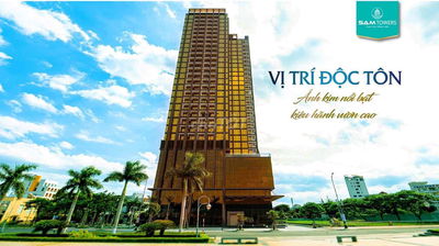 bán căn góc 2PN SAM Tower tầng cao siêu đẹp, view biển sông núi