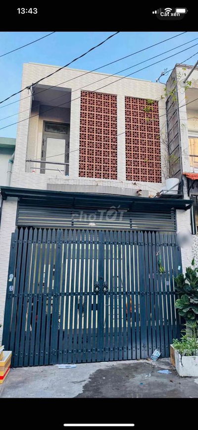 NHÀ CÒN MỚI CHỦ CHO THUÊ( 4mX16m) 2 Tầng , Hẻm 6m Thông: 10tr/thang