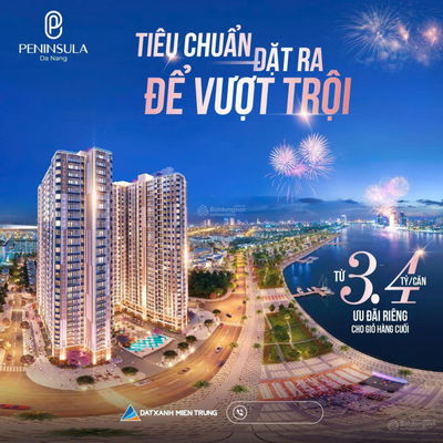 Duy nhất 1 căn 2PN Peninsula Đà Nẵng - ven sông Hàn - View trực diện pháo hoa - Sổ hồng lâu dài