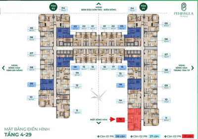 Tin thật 100%, cập nhật mới nhất lish căn hộ 1-2-3 PN có giá rẻ nhất tại Peninsula Đà Nẵng siêu đẹp