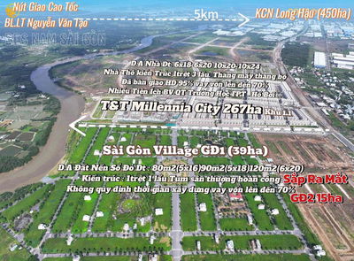 bán nền đường số 1 khu dân cư Sài Gòn village rộng 15m giá bán 2ty1