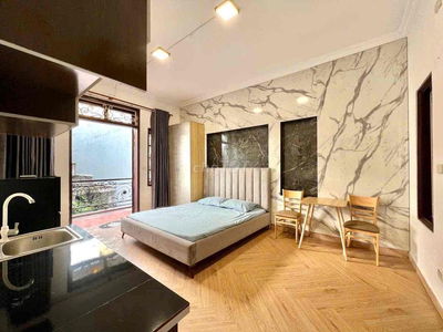 Cho Thuê Căn Hộ Studio Balcon 30m2 Cực Chill Bồn Tắm Ngay ĐH Hoa Sen