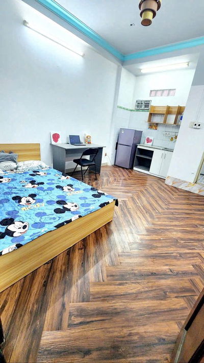 Cho thuê Studio rất rộng 25m2, full nội thất mới.Giá 3tr8 p14 Tân Bình
