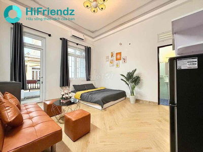 cho thuê căn hộ bancol tách bếp full nội thất bancol tại quang trung
