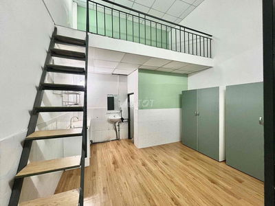 phòng trọ cao cấp 1 trệt 1 lầu gác cao rộng đứng được dưới trệt DQH