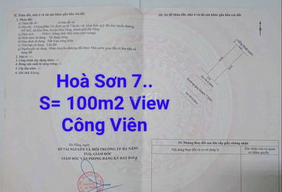 . Đường 7m5. Trục thông  Dt602 Và Hoàng Phê.
S= 100mGiá: 2.3xx tỷ
