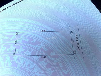 Đất xây nhà vườn mini 212m2 có 180m2 đất ở hòa phát hòa phú.