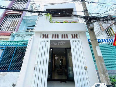 NHÀ HẺM XE HƠI, AN NINH GẦN CHỢ BÀ CHIỂU, Q.BÌNH THẠNH - DTCN: 57m2
