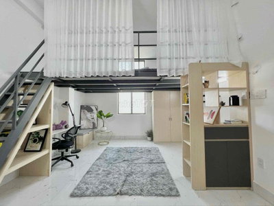 CHO THUÊ PHÒNG GÁC BAN CÔNG MỚI XÂY FULL NỘI THẤT GẦN ĐẠI HỌC VĂN LANG