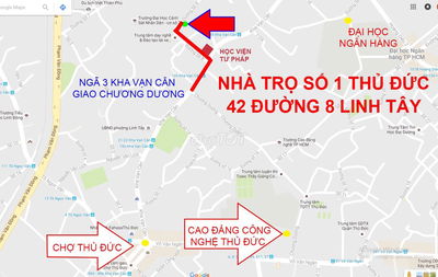 Phòng trọ trung tâm Linh Tây  có gác, an ninh, mới sửa