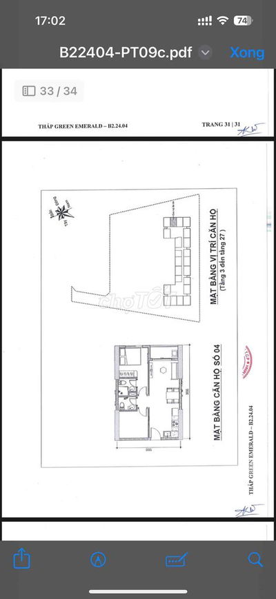 Sang nhượng căn hộ Bcons City 2pn 2wc