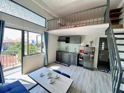 THẬT_Duplex Ở Được 4 Người_Full Nội Thất_Có Ban Công_45m2_Gác Cao 1m4