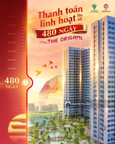 Căn hộ The Origami giá sốc giảm 28%, thanh toán giãn 480 ngày, cơ hội đầu tư hiếm có LH 0903 040 ***