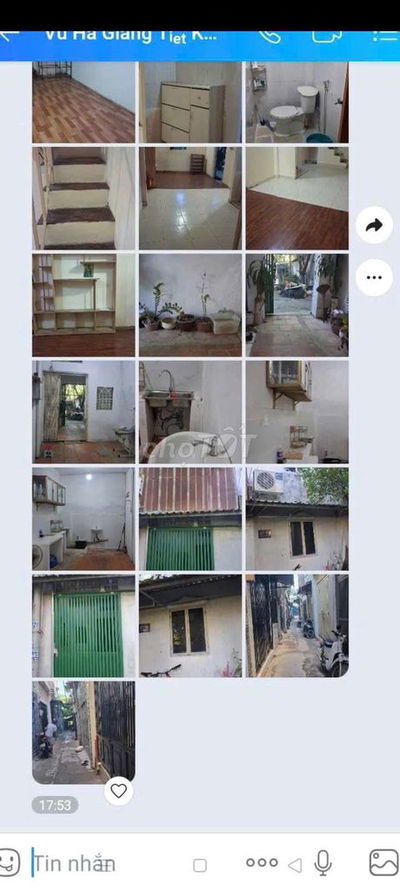 Cho thuê ngang 6 dài 10 nhà cấp 4 hai phòng ngủ một lửng