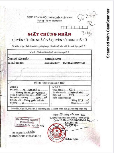 🏡 ĐẤT THỔ CƯ-TẶNG NHÀ CẤP 4 TRÊN ĐẤT-P.AN PHÚ ĐÔNG-10,5TỶ