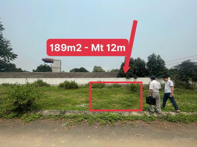 Cần bán mảnh đất diện tích 189 m2 - Mặt tiền 12,6m - Cách QL21 chỉ 150m - Cách ĐHQG chỉ 5ph đi xe