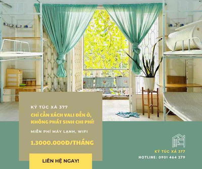 KTX Ký Túc Xá Sinh Viên trung tâm quận 3 Sạch - Rẻ - An toàn