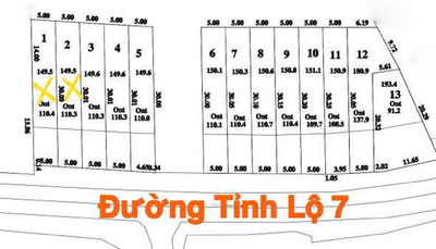 Bán sỉ 10 lô đất mặt tiển đường Tỉnh Lộ 7 giá 22 tỷ đầu tư xe container chạy, ngay trường học