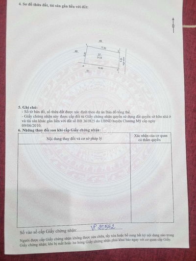 Chính chủ cần bán 71,8m2