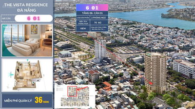 CHỈ TỪ 1.3 TỶ - SỞ HỮU NGAY VISTA RESIDENCE TRUNG TÂM ĐÀ NẴNG - VIEW SÔNG HÀN - HỖ TRỢ VAY 70%