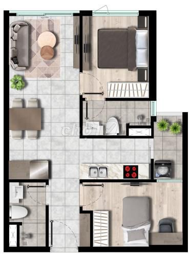 Chính chủ cần bán căn D9.17 - 2PN 2WC 59m2 Dự án West Gate Bình Chánh