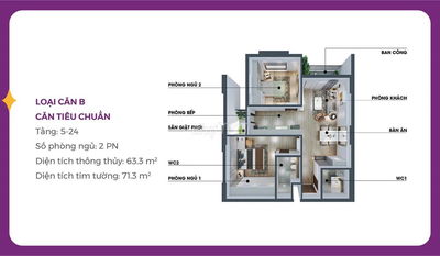 *** Căn View Biển Đẹp Tầng Trung Dự án Mia Center Point